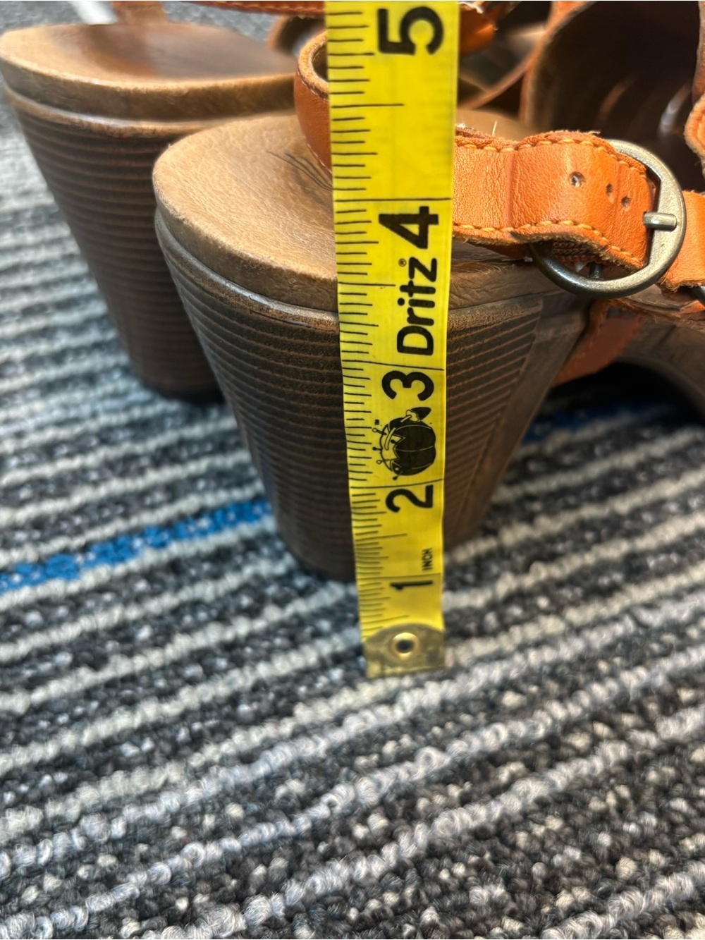 Dansko Randy Brandy Orange Leather Heeled Sandals Shoes Slingback 40 US 9.5-10 - Picture 10 of 10